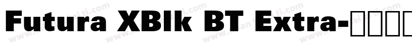 Futura XBlk BT Extra字体转换